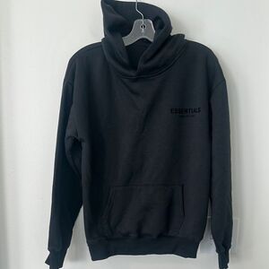 Essentials Fear Of God Black Hooded Sweatshirt S
